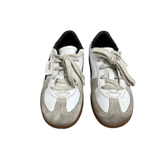 Puma Other - Puma Palermo Athletic Sneakers Size 13 White Black Suede Leather Casual Shoes